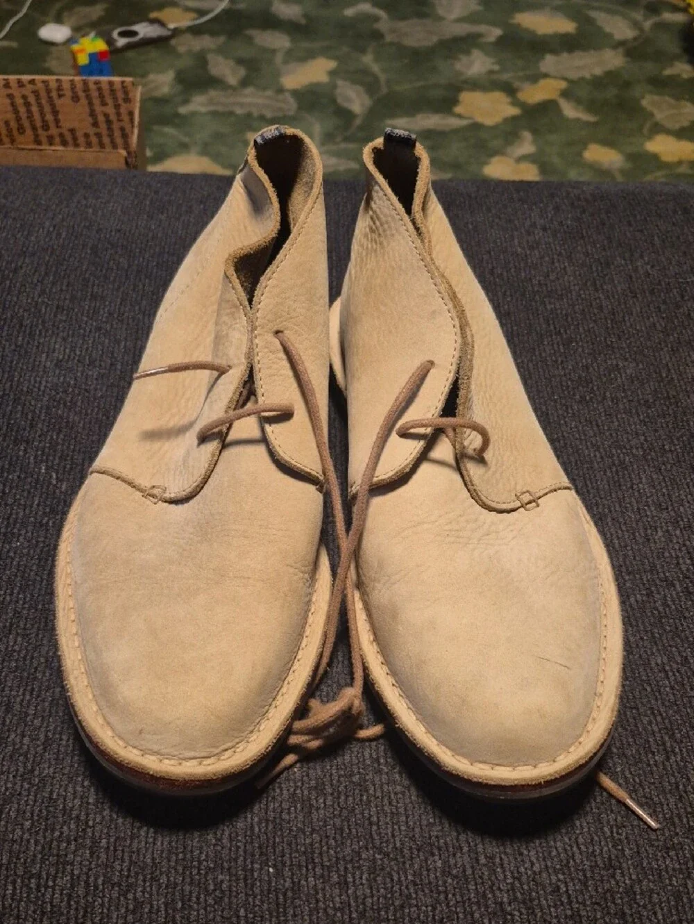 Todd Snyder Beige Suede Men's Chukka Boots